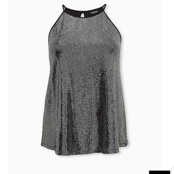 🆕🎀BLACK SEQUIN HALTER TOP🎀
